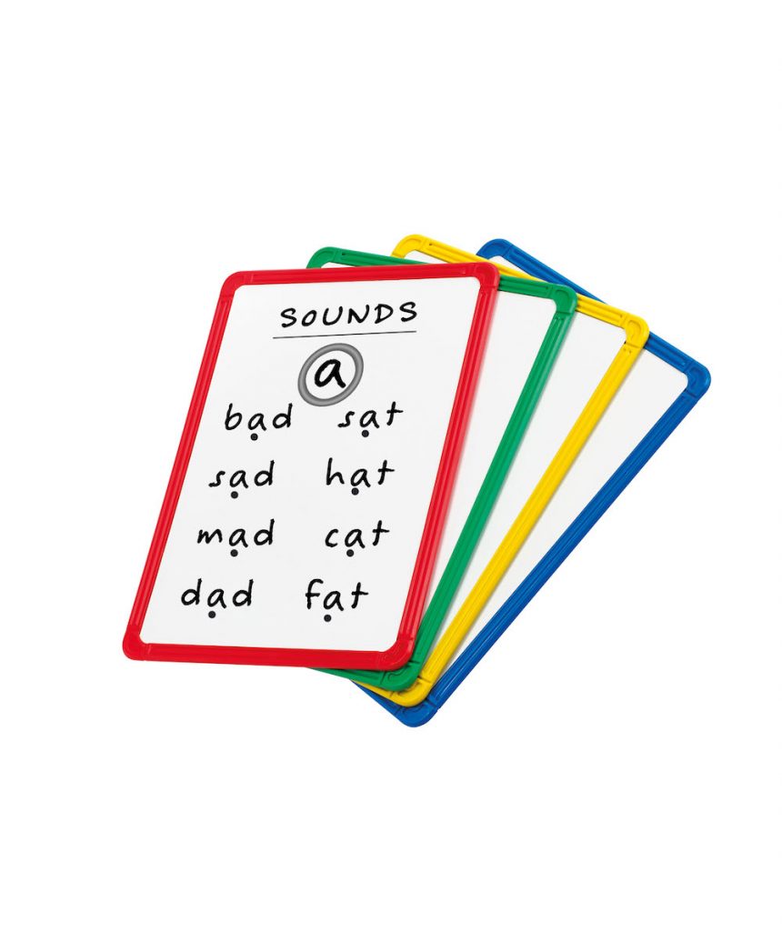 Plastic Framed Whiteboards (Pack of 4) WordUnited