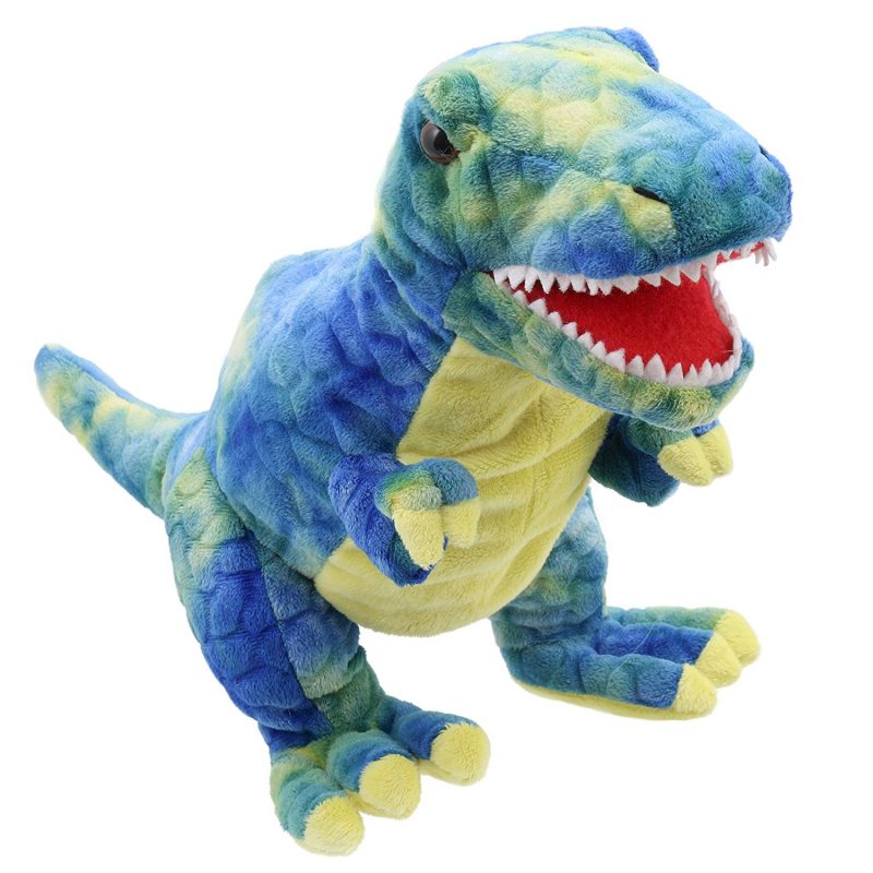 The Puppet Company Blue TRex Baby Dino (Soft Toy Dinosaur Puppet