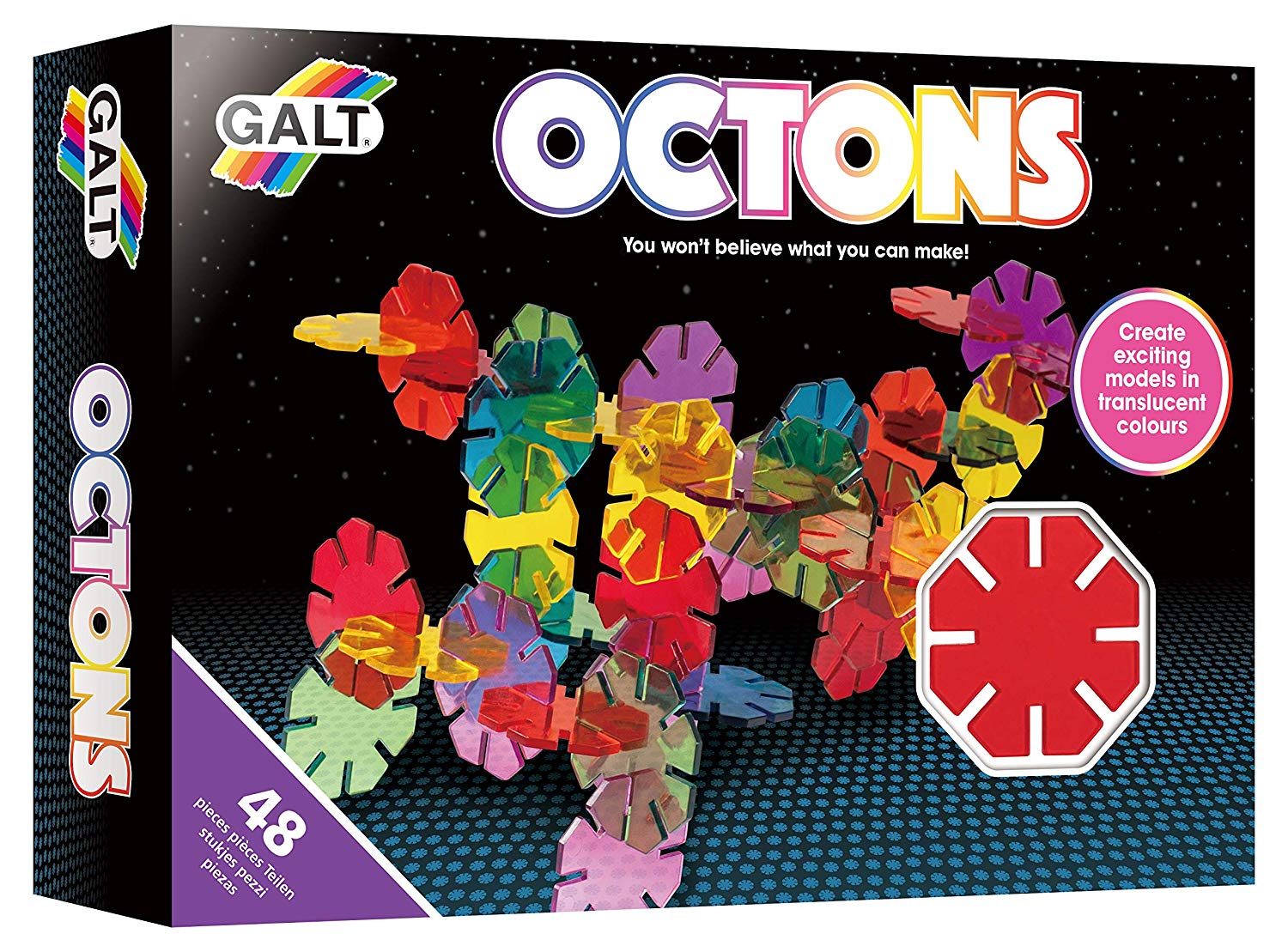 Illustrated Guide Galt Toys First Octons Construction Set for Ages 3 to 10 Yrs 