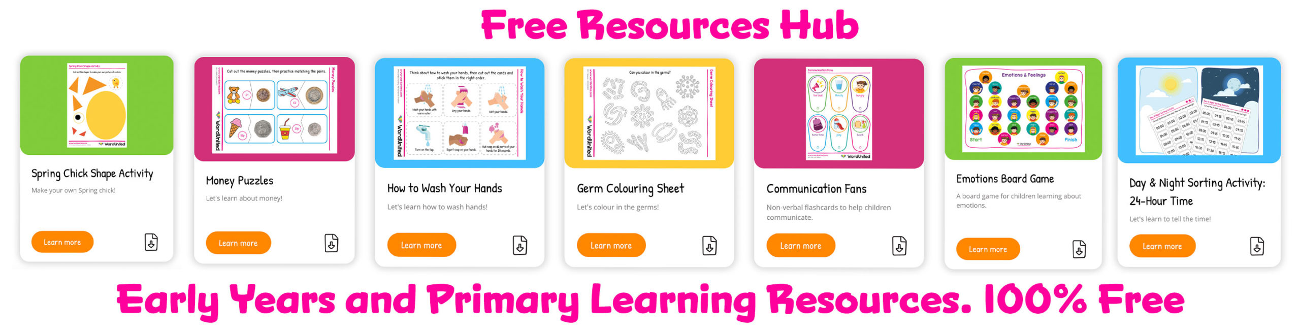 Free Printable Resources and Activities for kids