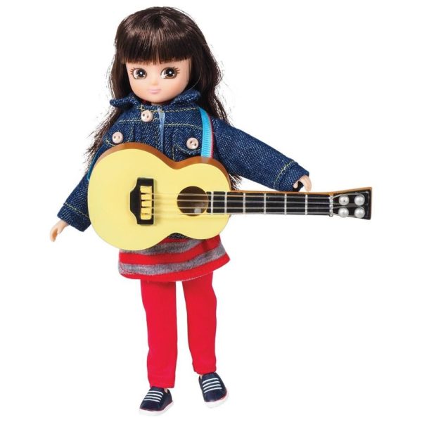 Lottie doll with toy guitar