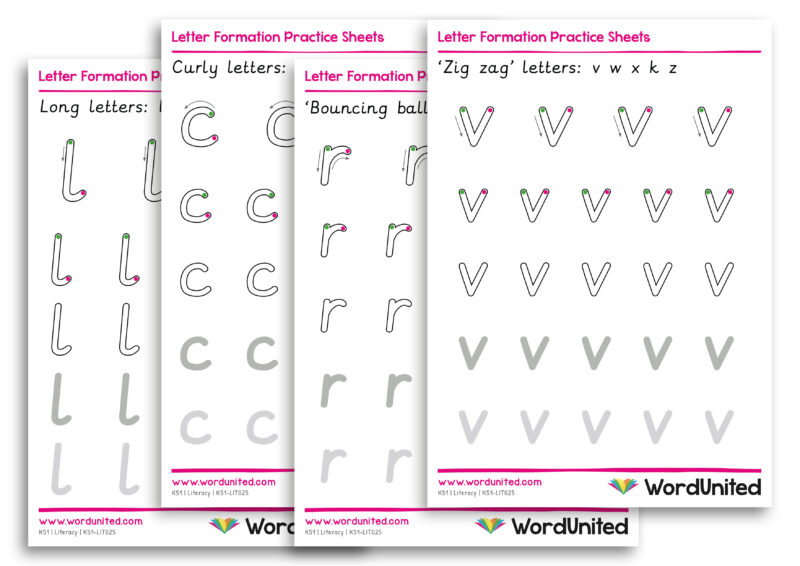 letter formation sheets